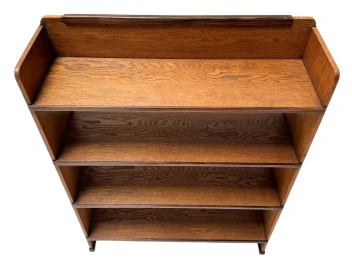 Art Deco Modernist Open Bookcase by P.E.L. Izeren for De Genneper Molen, 1920s